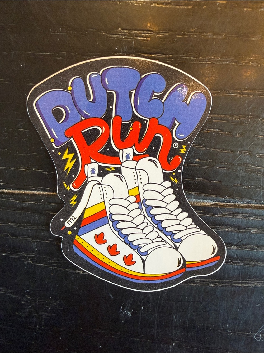 Kids High-Top Sneakers in White with Rainbow Accents